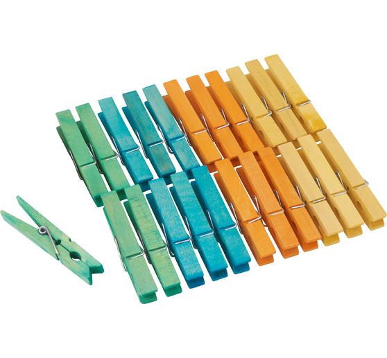 VBS Wooden clamps "Colourful"