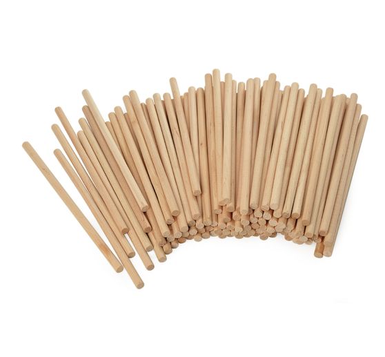 VBS Wooden rods, 15 cm, 100 pieces