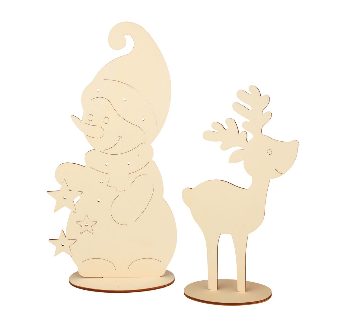Sneeuwpop en Eland" staande figuren