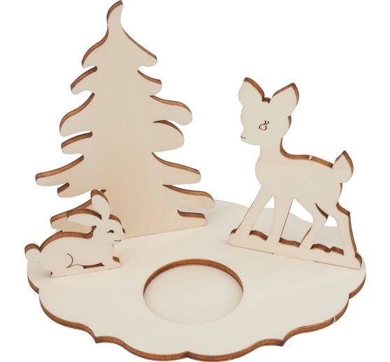 Tealight holders "Deer and Hare"