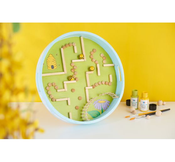 VBS Wooden tray, round