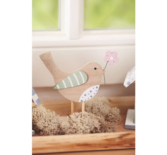 VBS Decoratieve vogelhuisjes "Minis", set van 2