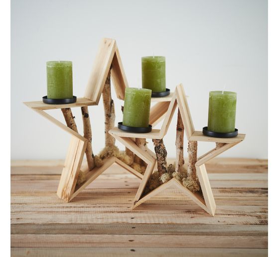VBS Decoration stars with candle holders