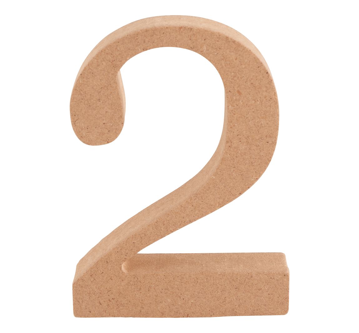 VBS MDF Nummer - Cijfer "2"