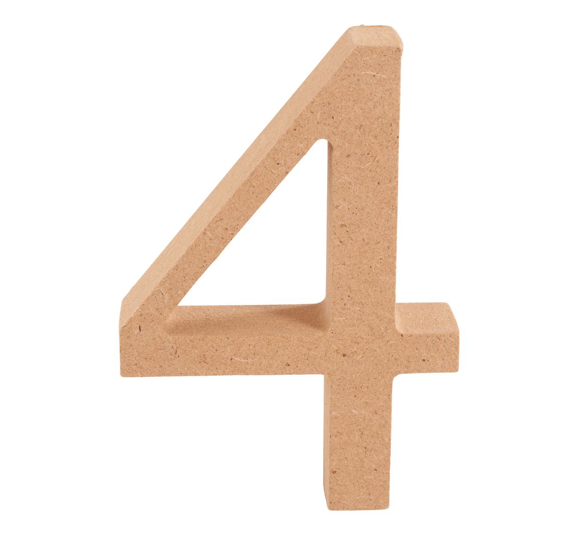VBS MDF Nummer - Cijfer "4"