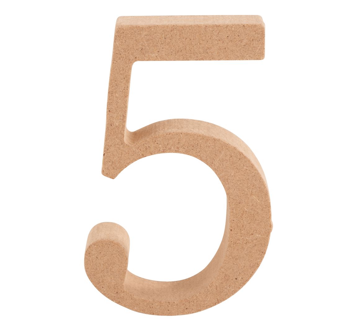 VBS MDF Nummer - Cijfer "5"