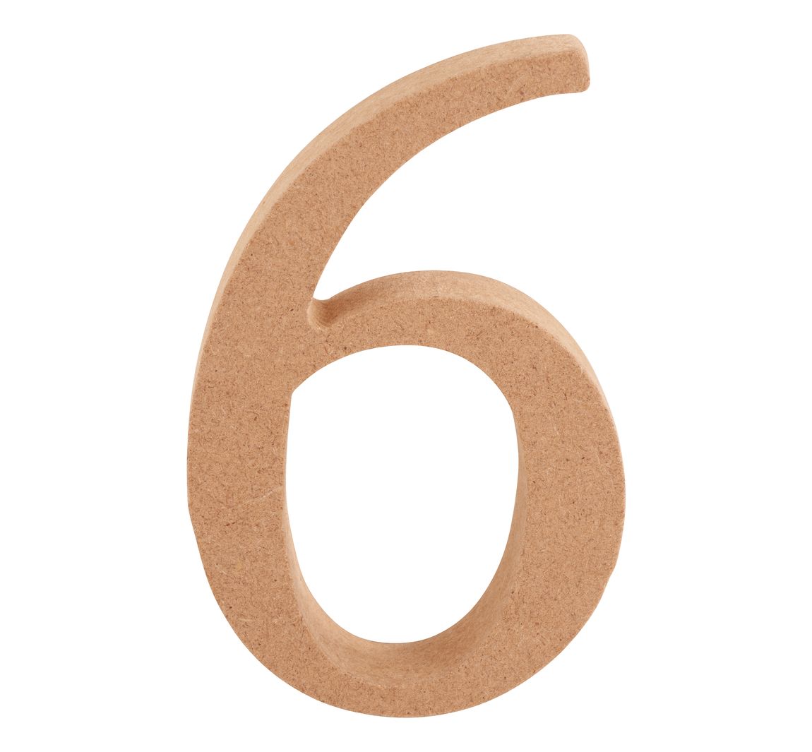 VBS MDF Nummer - Cijfer "6"