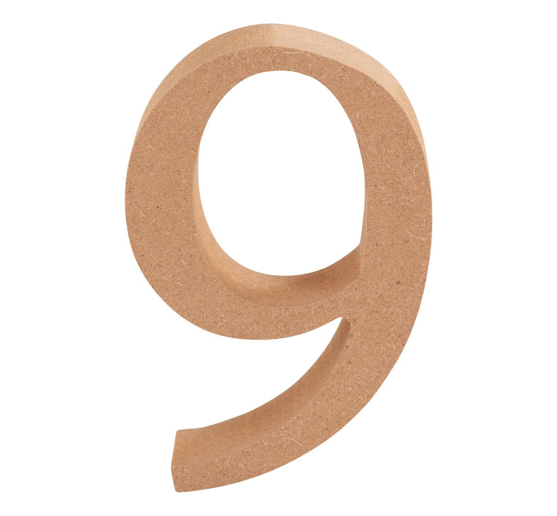 VBS MDF Nummer - Cijfer "9"
