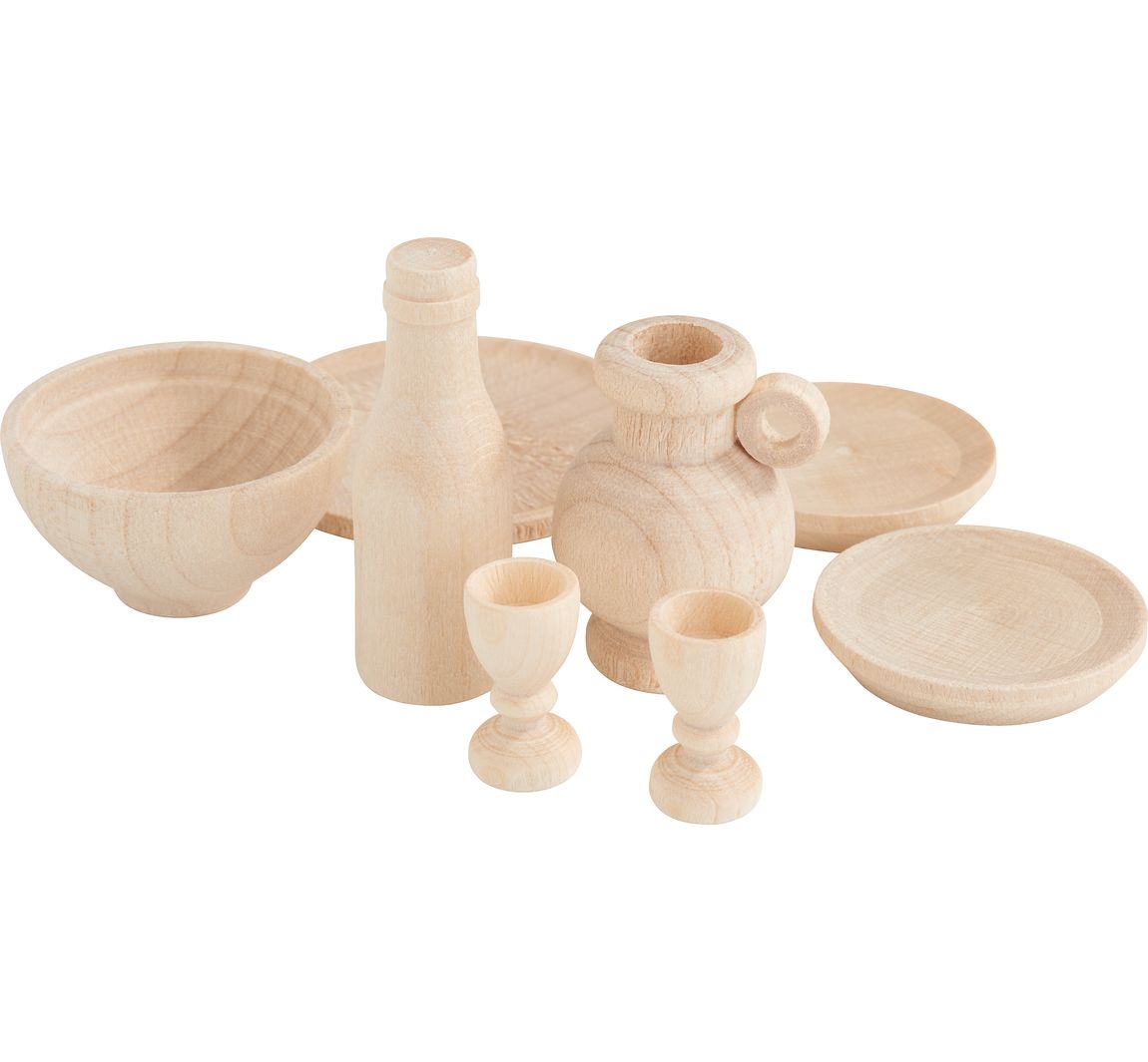 Houten serviesgoed