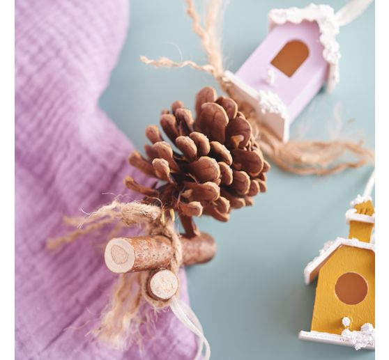VBS Decoratieve vogelhuisjes "Minis", set van 8