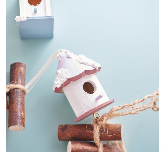 VBS Decoratieve vogelhuisjes "Minis", set van 8