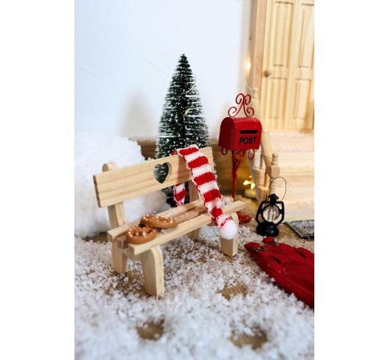 VBS Miniatuur dennenboom, set van 16, besneeuwd