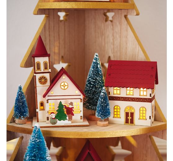 VBS Houten steekmotief "Winterhuis ster"