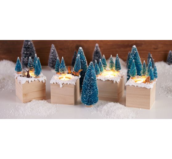VBS Tealight holder "Cube", 15 pieces