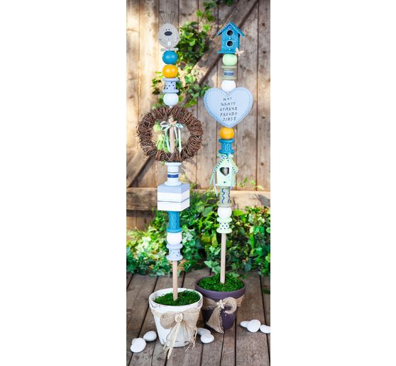 VBS Decoratieve vogelhuisjes "Minis", set van 2