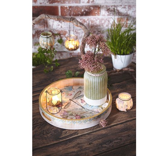 VBS Wooden tray, round