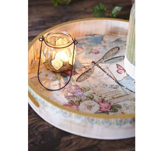VBS Wooden tray, round