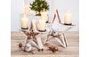 VBS Decoration stars with candleholders, set of 2, Spruce wood