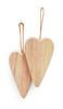 VBS Houten decoratieve hanger "Hart", 2 stuks