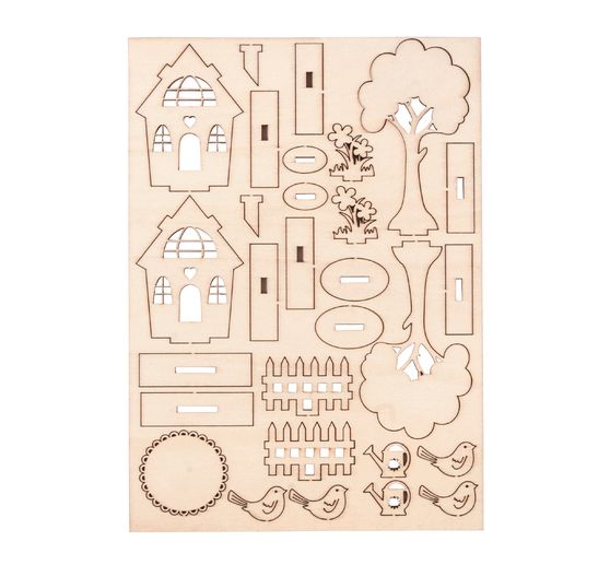Houten bouwpakket "Tuinhuisjes"