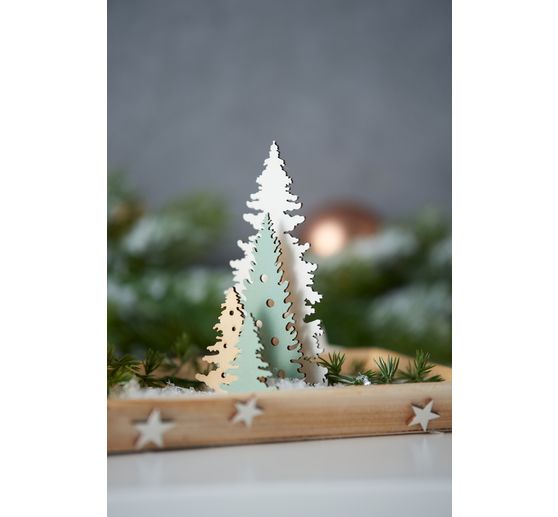 Hout-Houten bouwpakket "Fir trio", multiplex