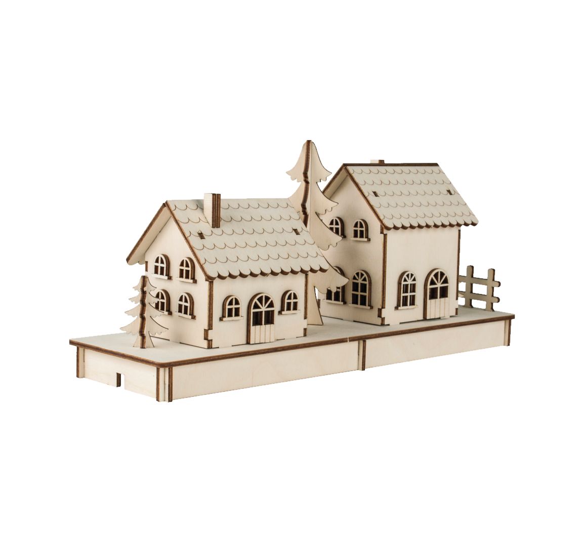 Houten bouwpakket "2 lichthuizen