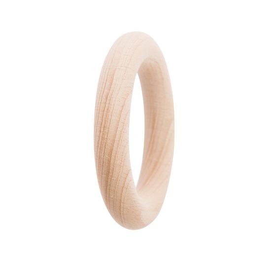 Rico Design houten ring voor rammelaar, Natuur