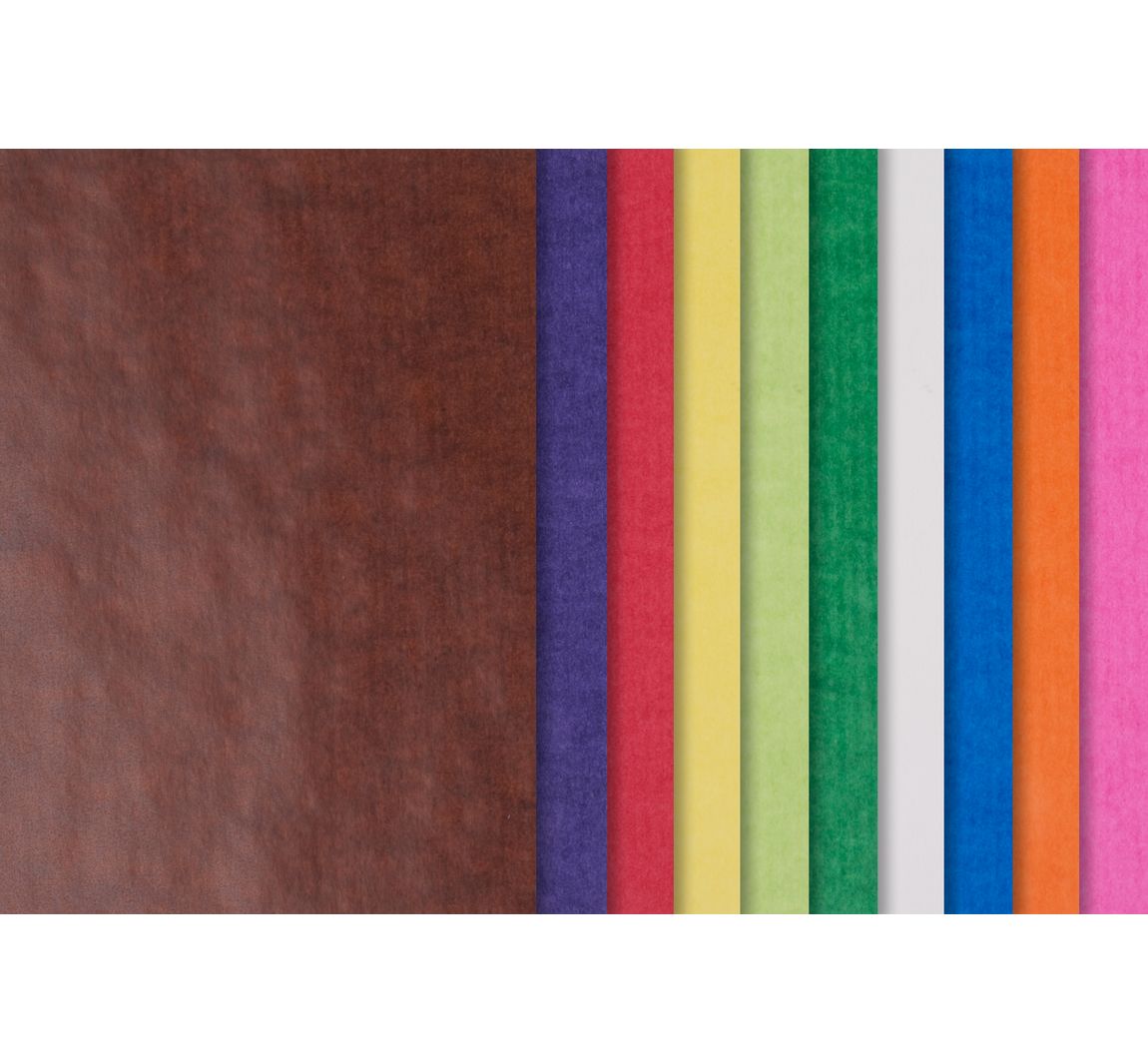 transparant papier, verschillende kleuren
