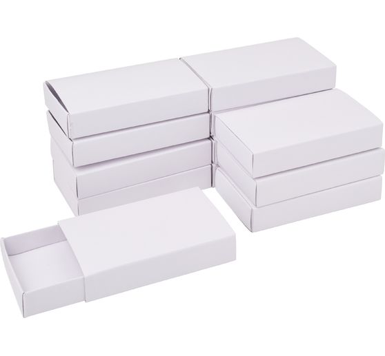 VBS Matchboxes "White", 11 cm
