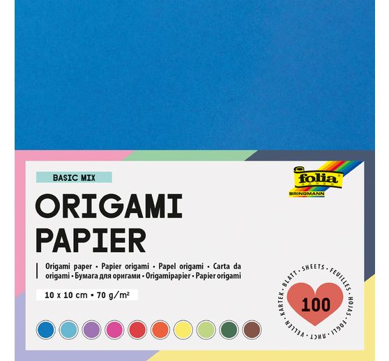 Vouwpapier, 10 x 10 cm