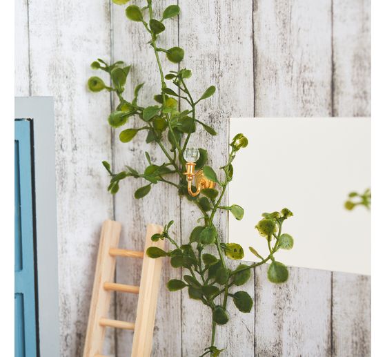 Flower pick with greenery