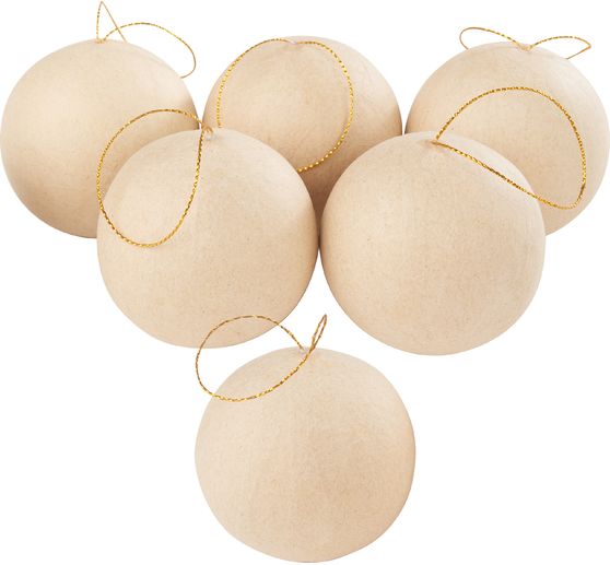 VBS Papier m&acirc;ch&eacute; ball, 6 stuks