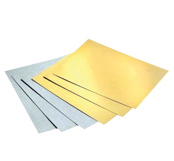 Fotokartonblok Goud/Zilver mat, DIN A4
