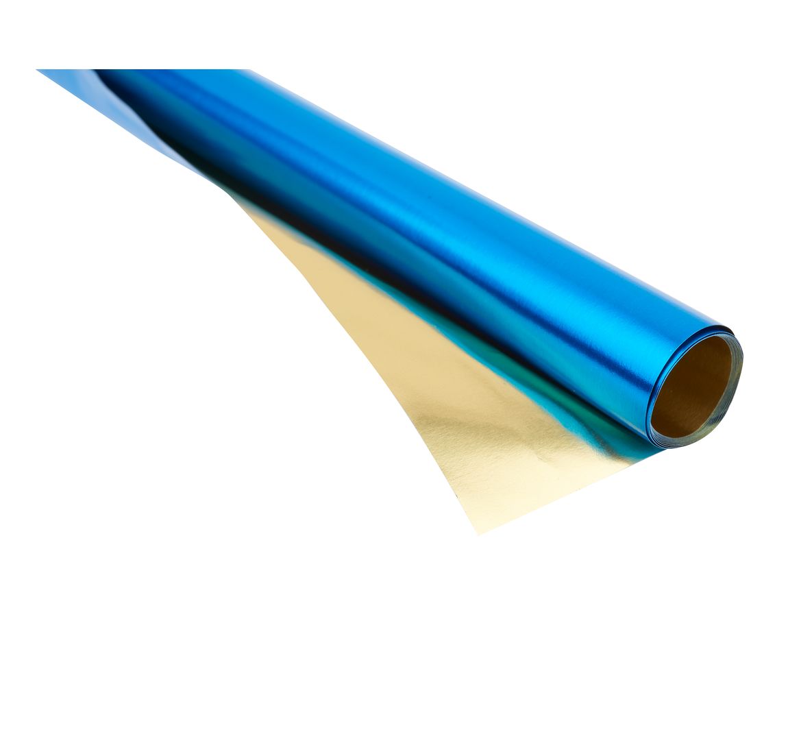 Alu-Knutselfolie - Goud/Blauw