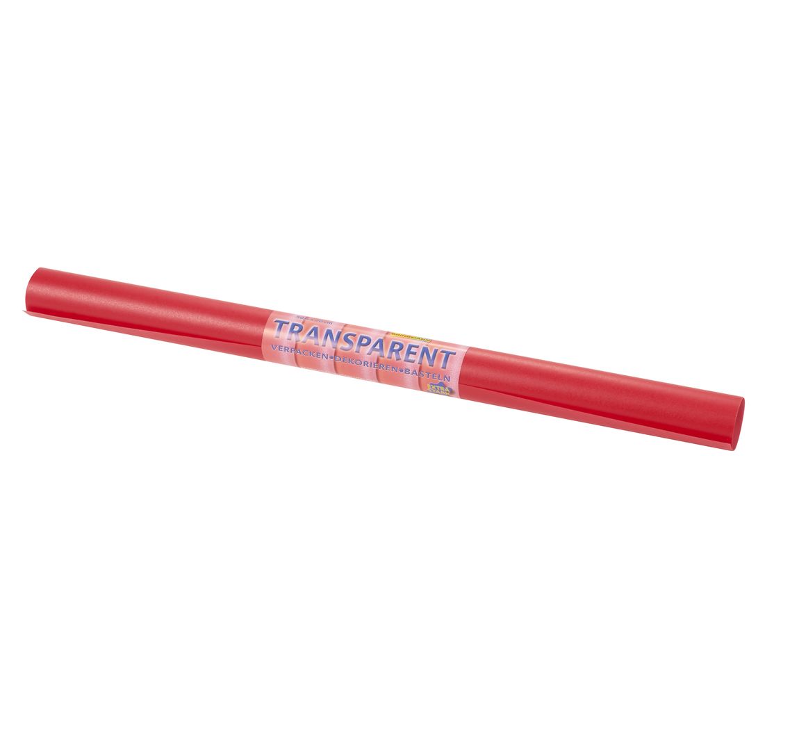 transparant papier extra sterk - Rood