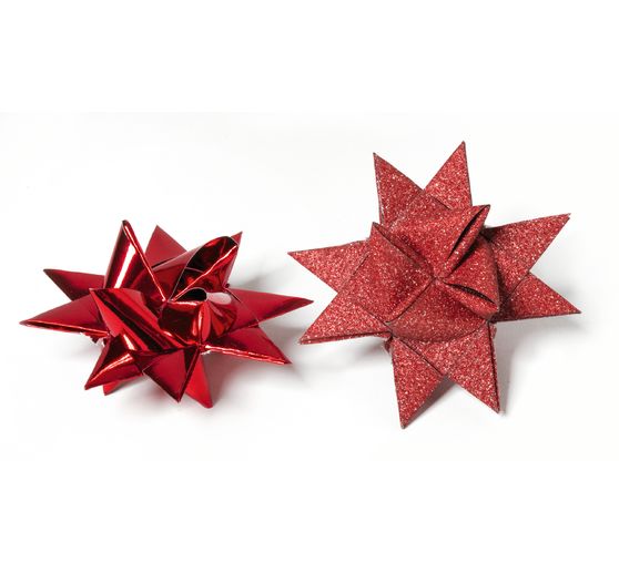 Paper strips shiny "Glitter, red"