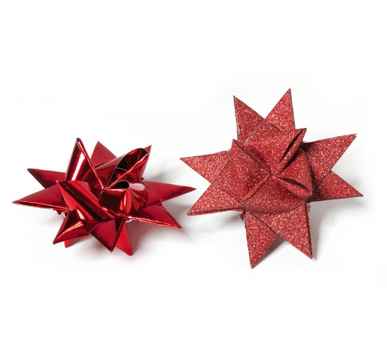 Papieren strips "Glitter, rood", 15mm