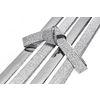 Papieren strips "Glitter, zilver", 15 mm Zilver