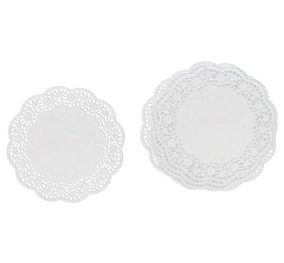 VBS Paper lace doily, White