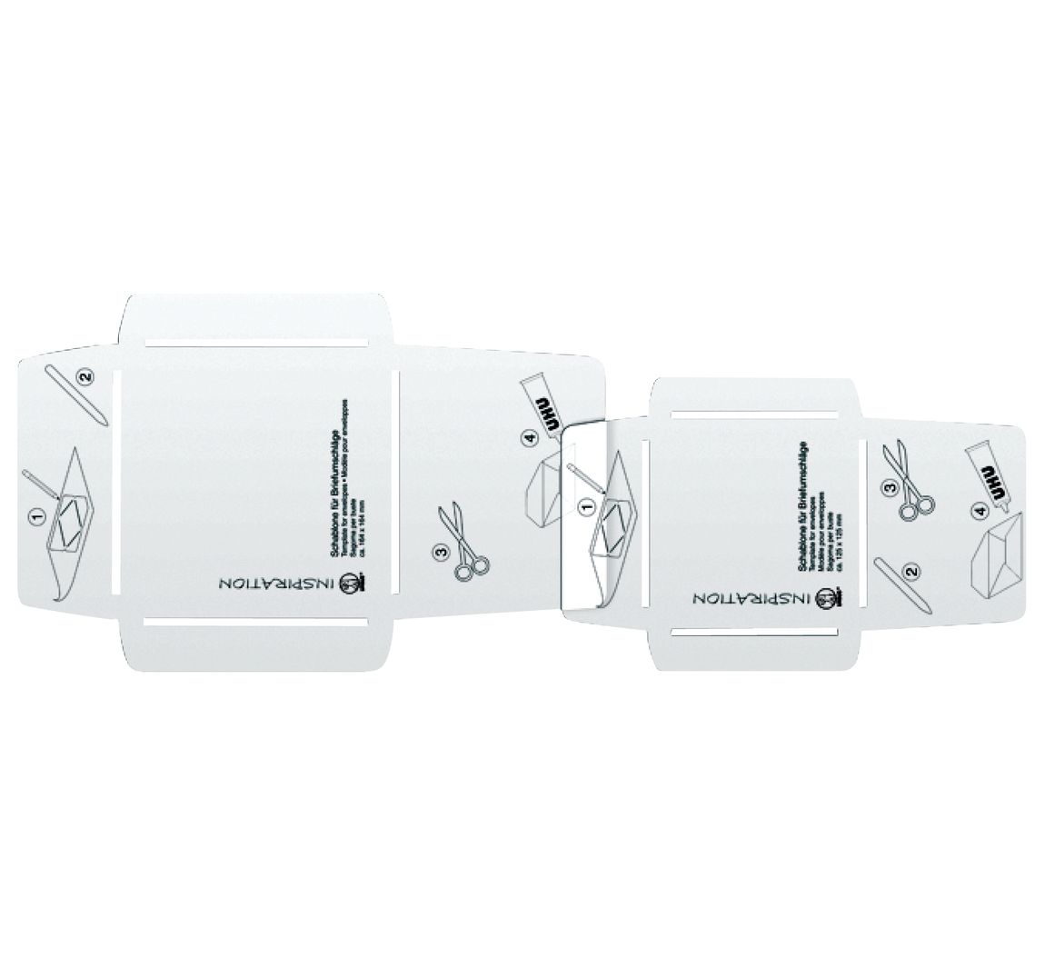 Couverteer stencil set "Vierkant", 2 stuks.