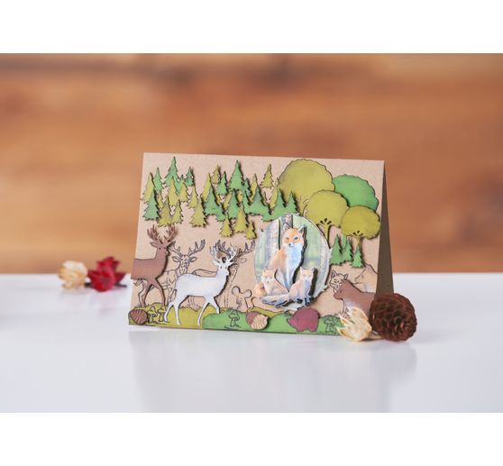 Punching template "Forest animals"