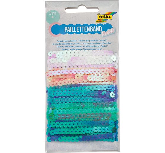 Sequin ribbons "Pastel-mix"