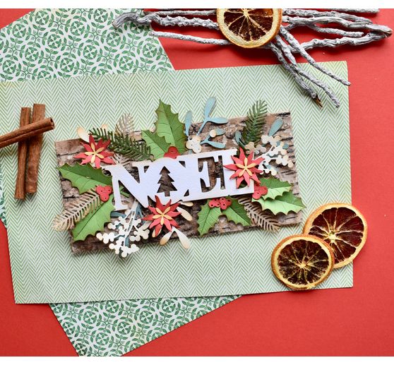 Sizzix Thinlits punching template "Winter Foliage"
