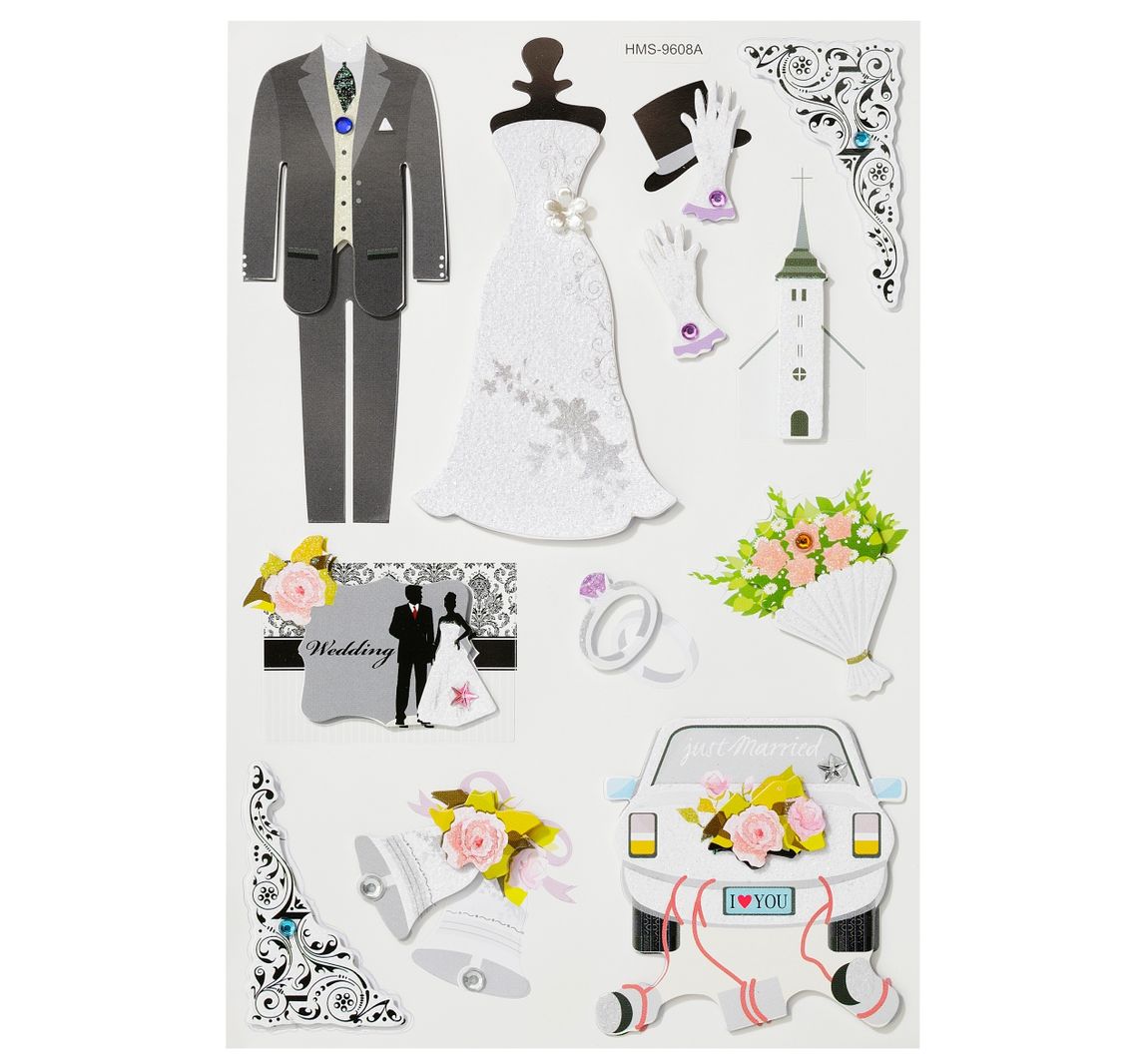3D-sticker "Bruiloft II"