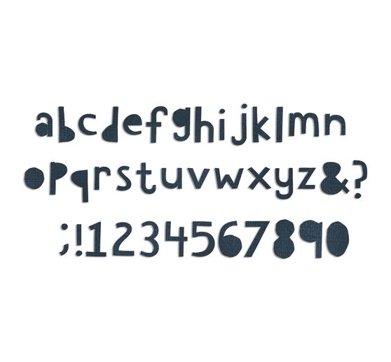 Sizzix Bigz Ponssjabloon " XL Alphabet Die - Cutout Lower by Tim Holtz"