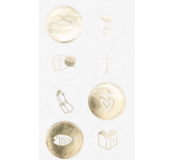 Sticker "Christelijke feesten", met goudfolie