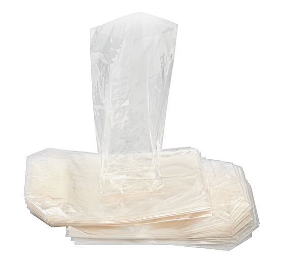 Cellophane bags, transparent, 50 pieces