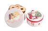 VBS Cardboard boxes "Round", White, Set of 12
