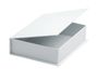 VBS hinged lid box white cardboard