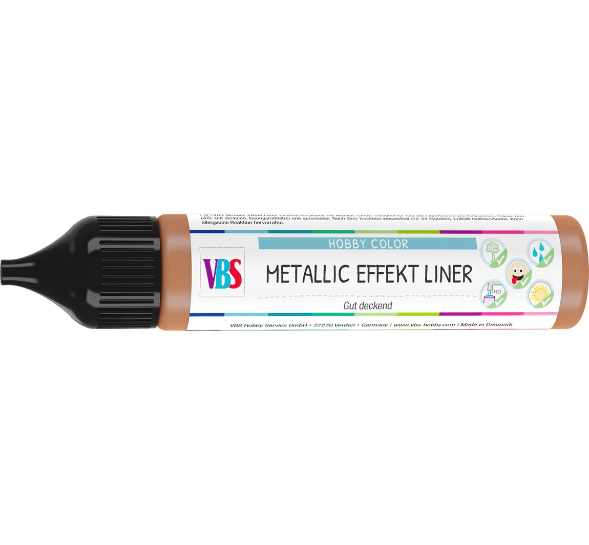 VBS Metallic Effect Liner, 28 ml - Koper